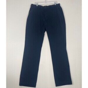 Polo Ralph Lauren Mens 36T Stretch Straight Fit Chino Pants Flat Front Navy